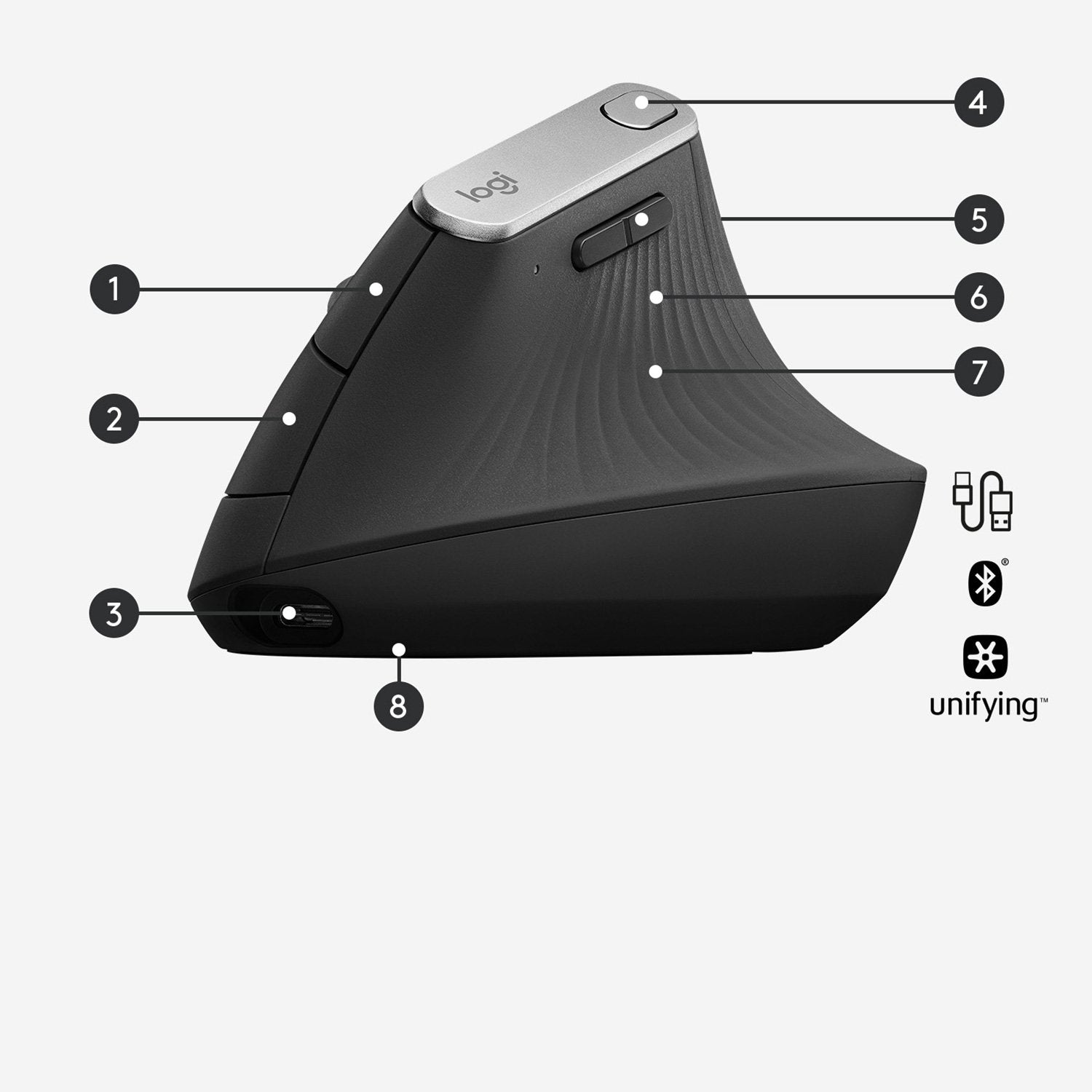 EAN 5099206081901 - Logitech 910-005448 ratón Oficina mano derecha RF Wireless + Bluetooth Óptico 4000 DPI imagen 6