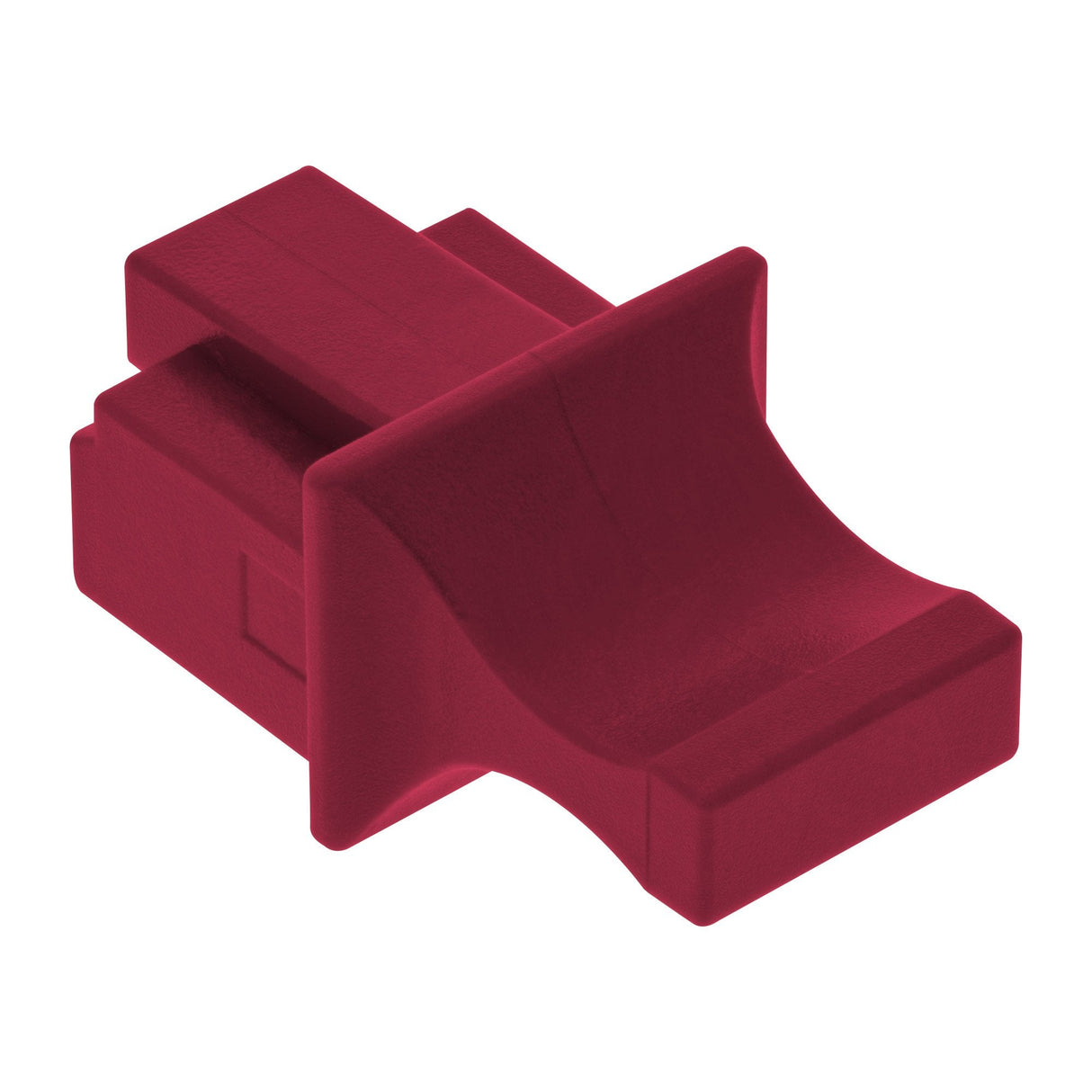 Inline Guardapolvo Para Rj45 Hembra Rojo Oscuro 10uds.