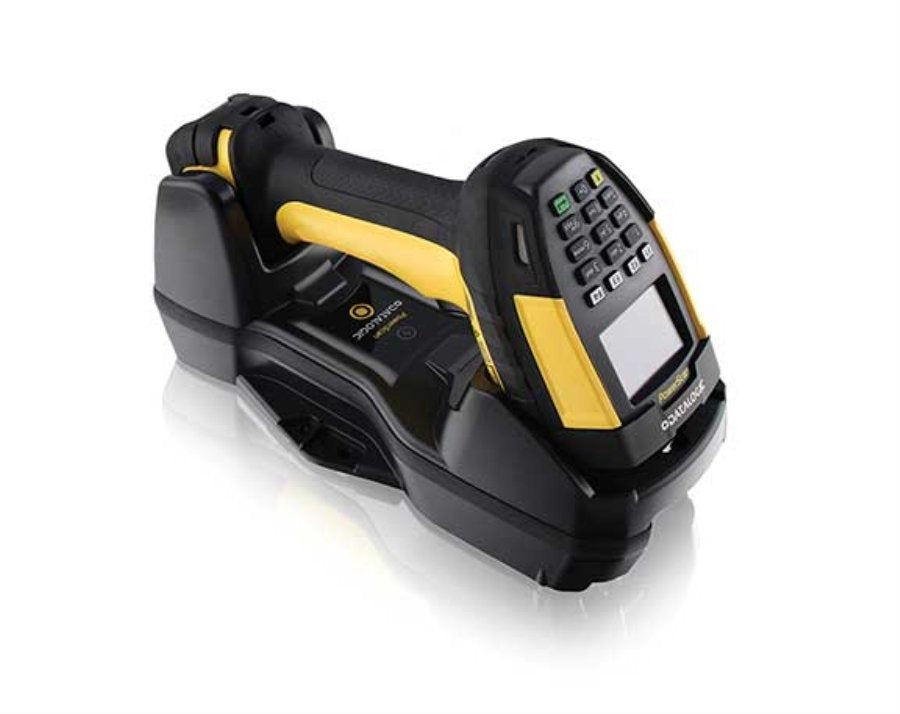 Lector De Códigos De Barras Portátil Datalogic Pm9600-Dkhp433rk10 1d/2d Laser Negro, Amarillo