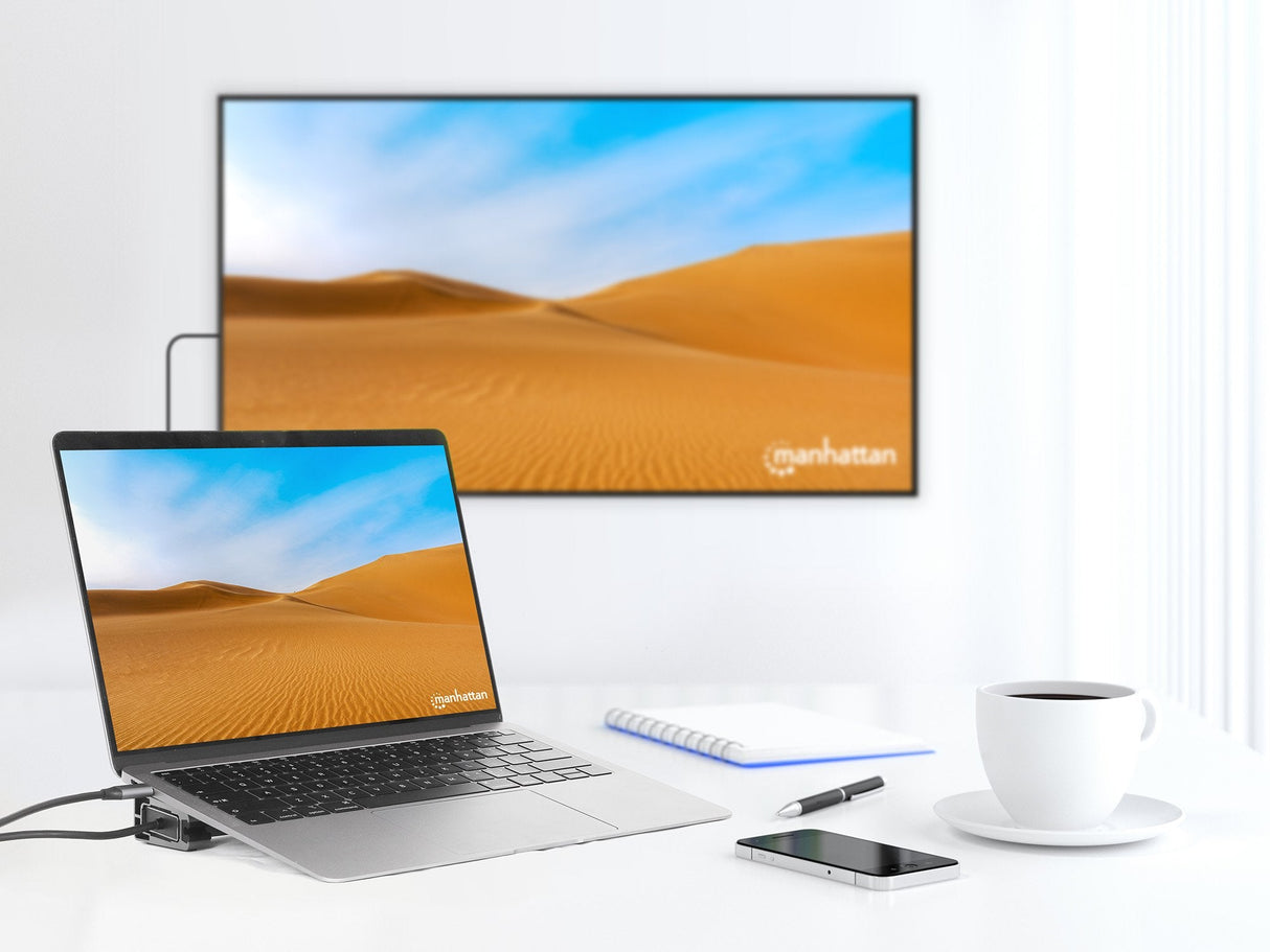 EAN 0766623190398 - Manhattan 190398 base para portátil y replicador de puertos Alámbrico USB 3.2 Gen 1 (3.1 Gen 1) Type-C Gr imagen 11