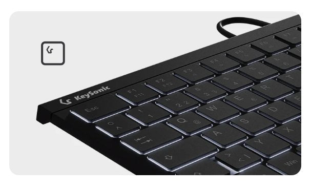 Keysonic Mini-Tas Con Nummernblock, Bk, Ksk-5011elc (De)