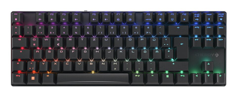 EAN 4025112113024 - CHERRY MX 8.2 TKL Wireless RGB teclado Juego USB + RF Wireless + Bluetooth QWERTZ Alemán Negro imagen 1