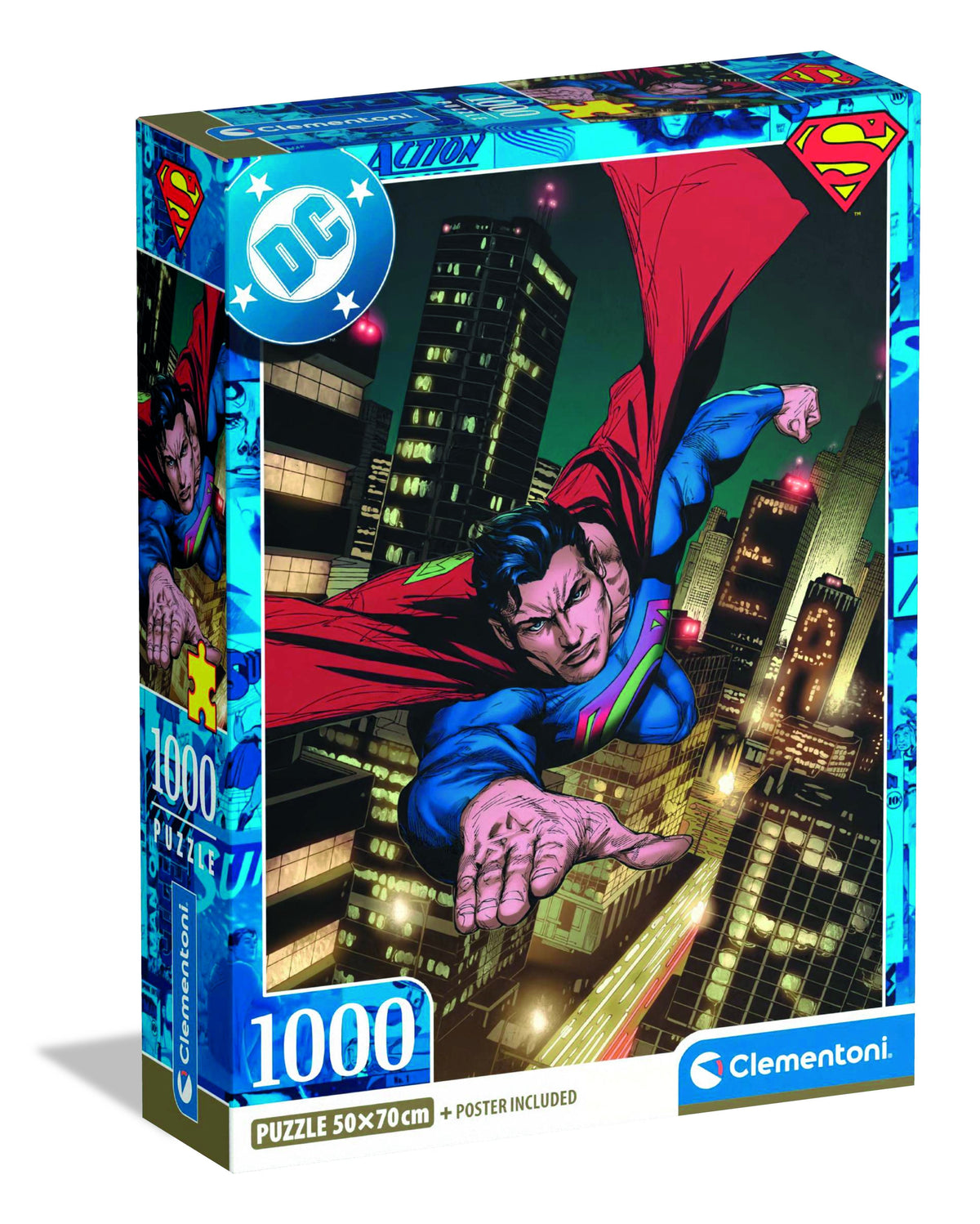 Puzzle Clementoni Superman 2025 De 1000 Piezas