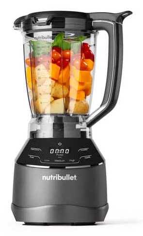 Mixer De Pie De Preparación Triple Nutribullet Nbf580b Grey Dark Grey, 1,500 Vatios, 1.8 Litros Y Procesador De Alimentos 1.6 Litros 0c22300117