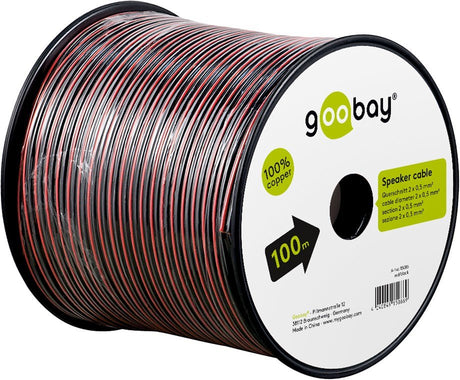 EAN 4040849150869 - Goobay 15086 cable de audio 100 m Negro, Rojo imagen 6