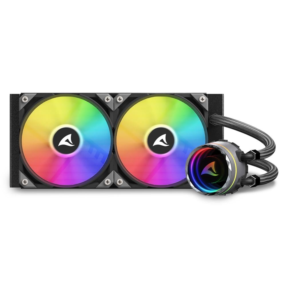 EAN 4044951038008 - Sharkoon S80 RGB Carcasa del ordenador, Procesador Sistema de refrigeración líquida todo en uno 12 cm Neg imagen 9