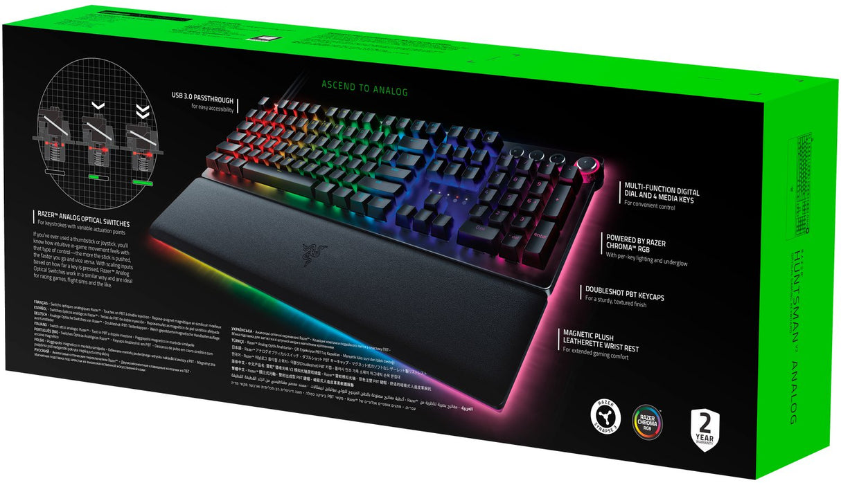 Teclado (Ingles) Razer Huntsman V2 Pro - Us Layout Keyboard