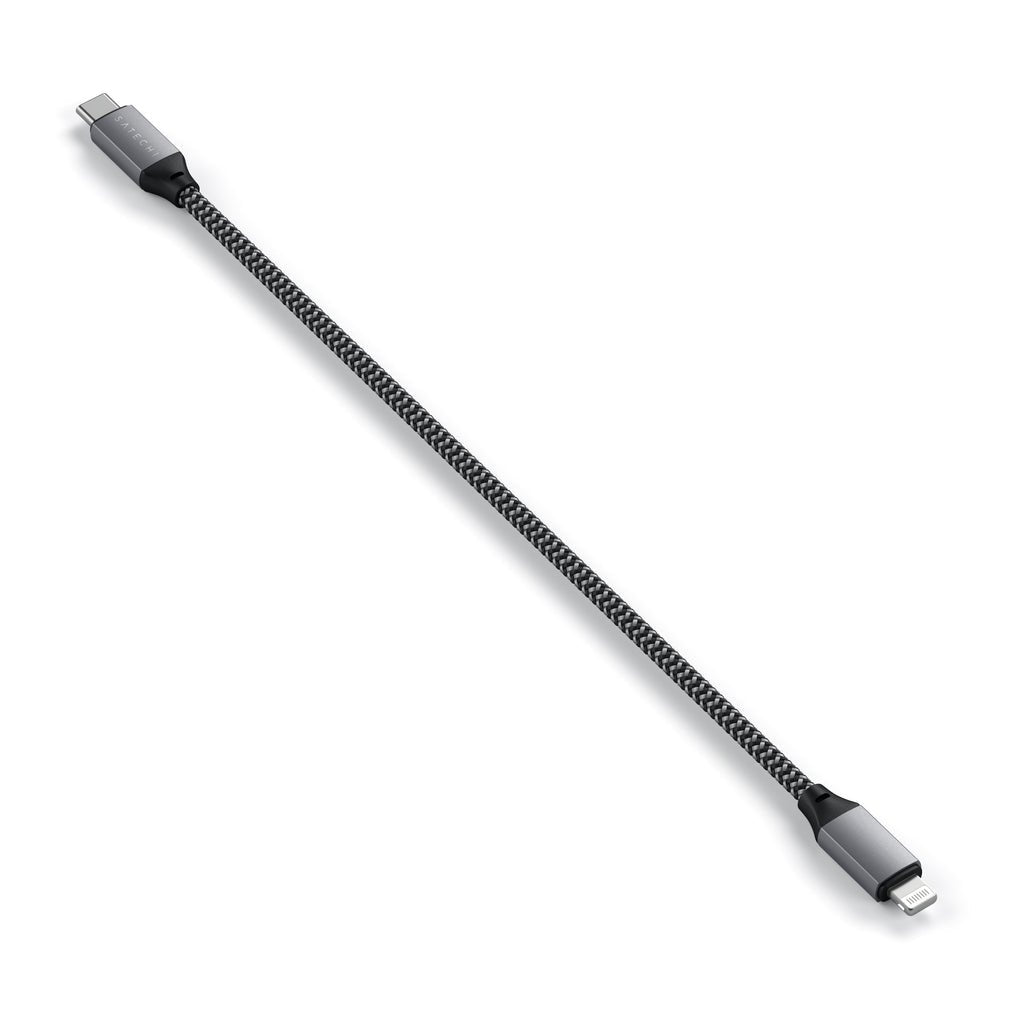 EAN 0879961008840 - Satechi ST-TCL10M cable USB 0,25 m USB C USB C/Lightning Negro, Gris imagen 3