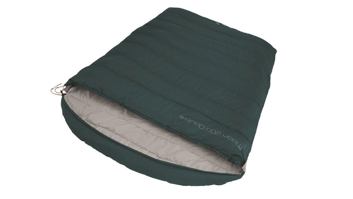 Easy Camp Moon 200 Adulto Saco De Dormir Rectangular Microfibra, Poliéster Verde Azulado