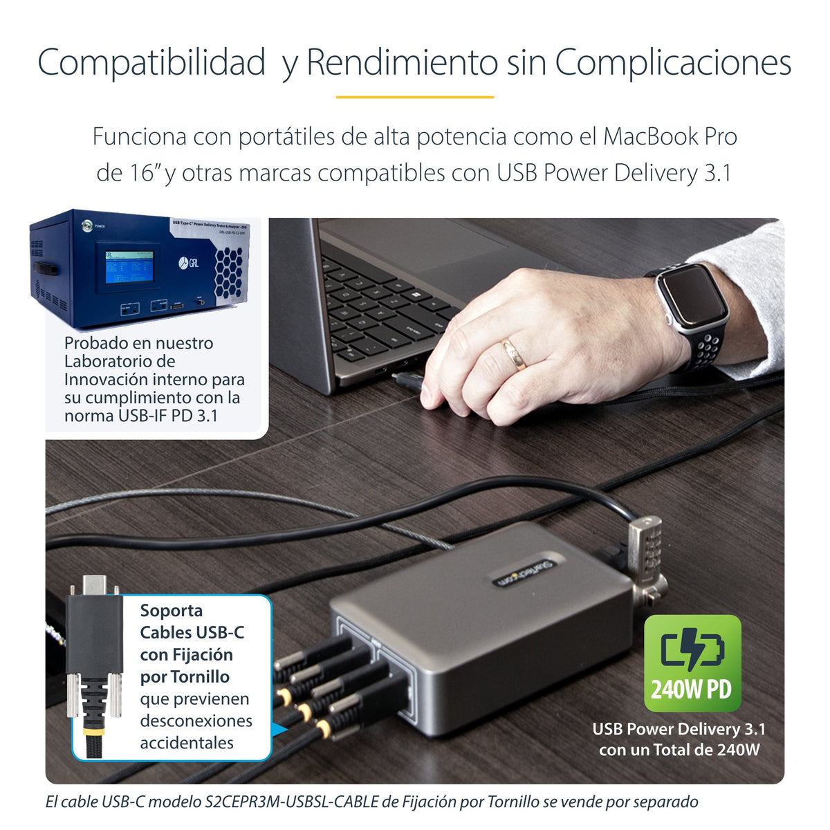 EAN 65030919654 - StarTech.com 424DEU-USB-C-CHARGER cargador de dispositivo móvil Universal Gris Corriente alterna Carga rápi imagen 13