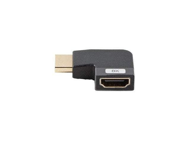 Adaptador 8k Lanberg Hdmi(M) A Hdmi(H) Angulo Izquierda Aluminio Plata