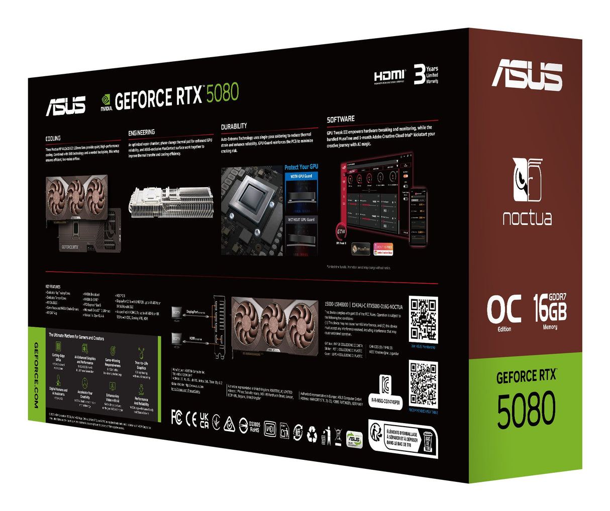 EAN 199291205383 - ASUS RTX5080-O16G-NOCTUA NVIDIA GeForce RTX 5080 16 GB GDDR7 imagen 21