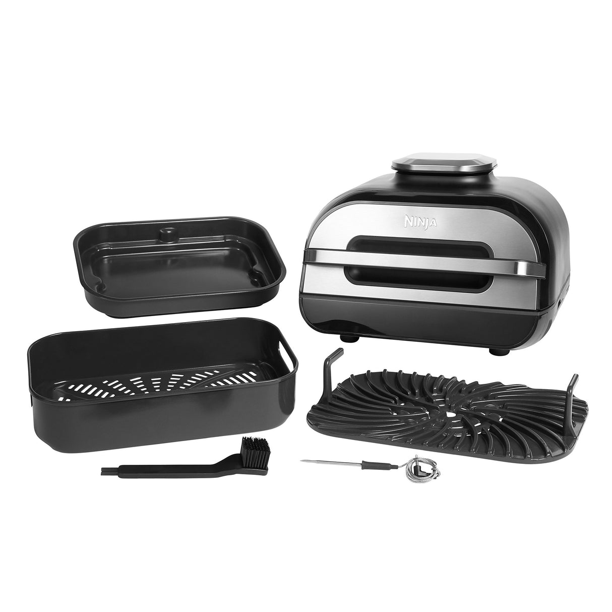 EAN 0622356239554 - Ninja AG551 Sencillo 5,7 L Independiente 2460 W Freidora de aire caliente Negro, Gris imagen 5