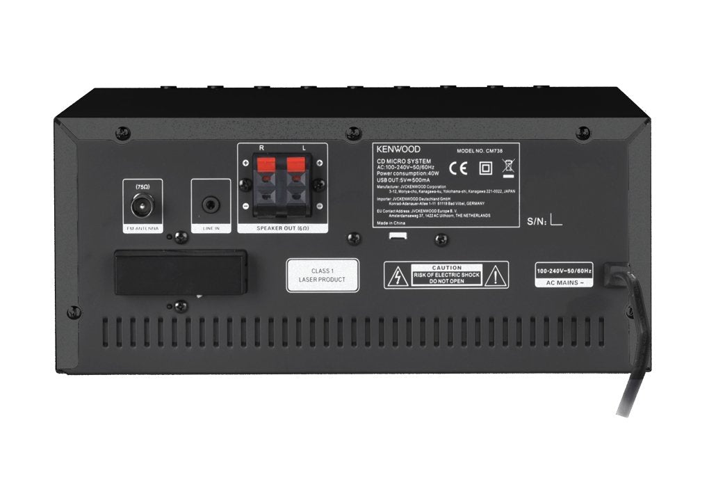 Kenwood M-9000s Smart Micro Hifi-Symem Mit Dab+, Wifi, Internetradio Negro