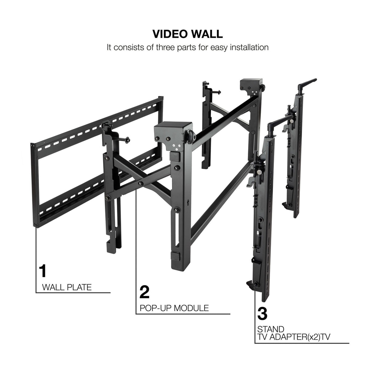 Soporte Video Wall Pared Pantallas 54-70"