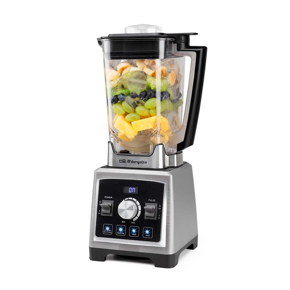 Orbegozo Bv 9800 Batidora De Vaso Profesional 1500w - Vaso Tritan 2l - Cuchillas Acero Inoxidable - 8 Velocidades Y 5