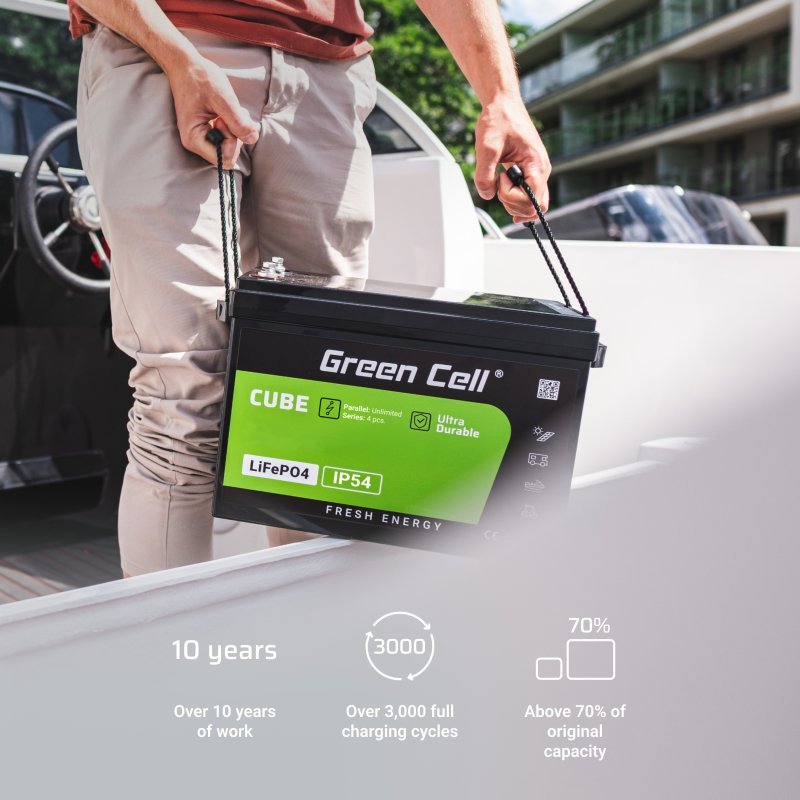 EAN 5904326374812 - Green Cell LFPGC12V200AH batería para sistema ups Fosfato de hierro-litio (LiFePo4) 12,8 V 200 Ah imagen 4