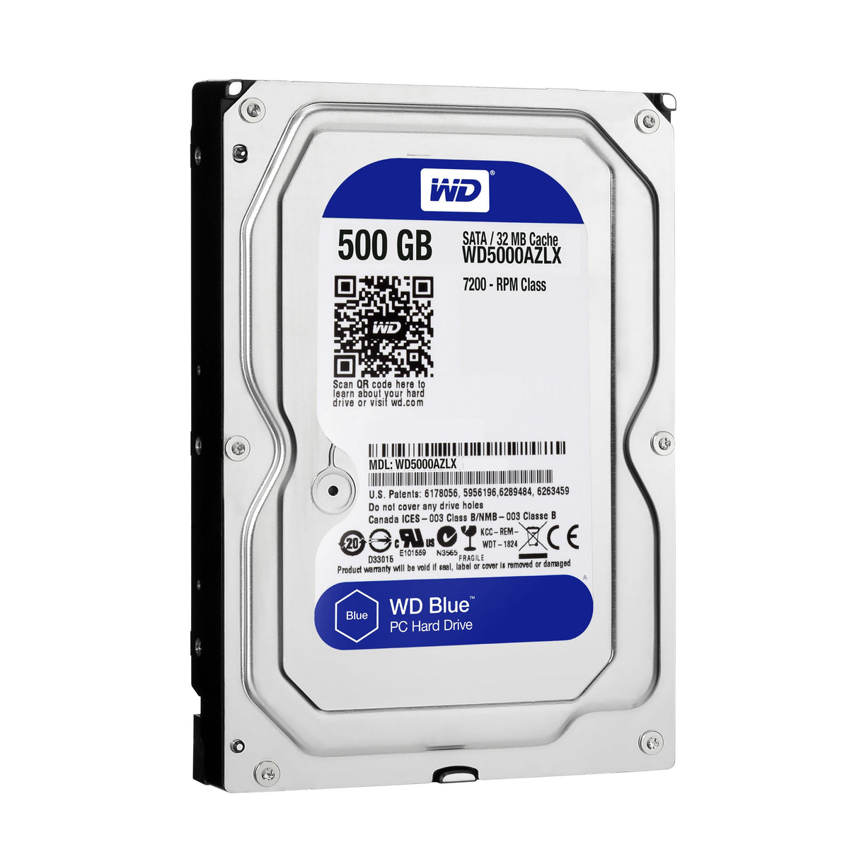 Disco Hdd Western Digital 3.5" 500gb Blue Sata6 32mb 7200 Wd5000azlx