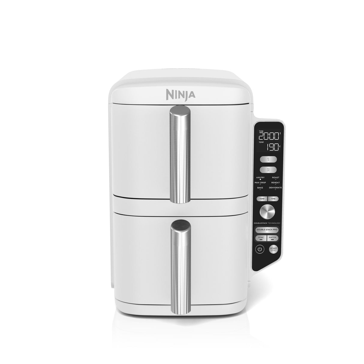 Freidora Sin Aceite Ninja Double Stack Xl De 9,5 L, Color Blanco Sl400euwh