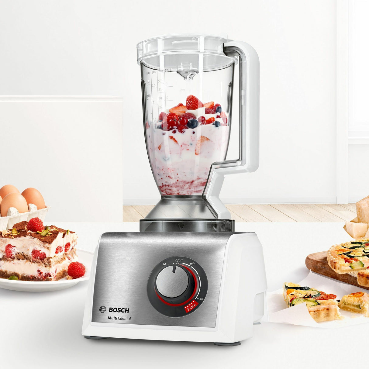 EAN 4242005109319 - Bosch MC812S814 robot de cocina 1250 W 3,9 L Acero inoxidable, Blanco imagen 4