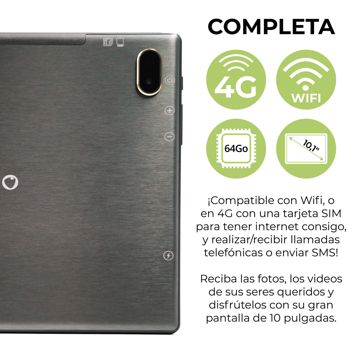 Tablet Ordissimo Celia Octa-Core Sc9863a 4gb+64gb 10,1" Wifi/4g Fhd Android