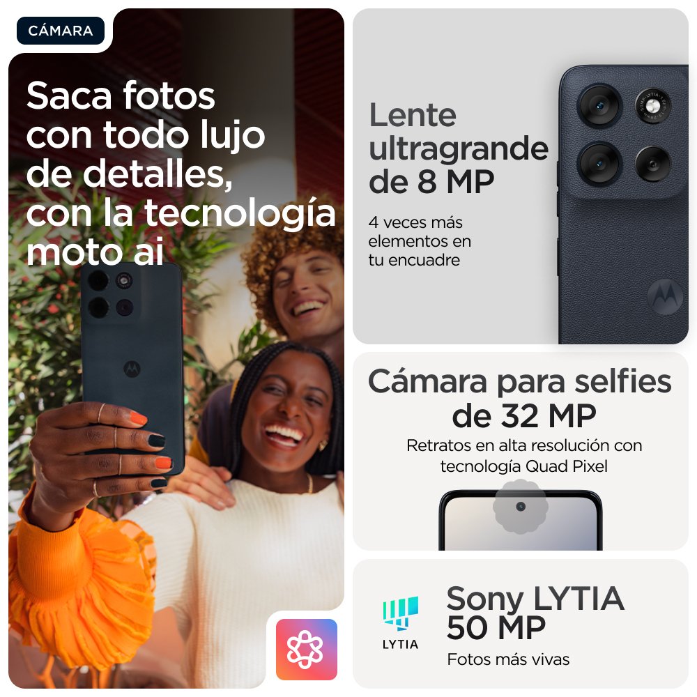 Motorola Moto G56 5g 8+256gb Pantone Negro-Aumer