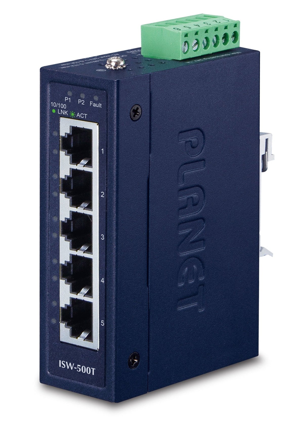 Planet Isw-500t Switch No Administrado Fast Ethernet (10/100) Azul