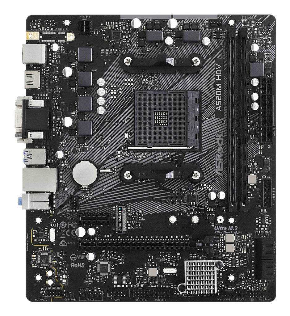EAN 4710483932267 - Asrock A520M-HDV Zócalo AM4 micro ATX imagen 2