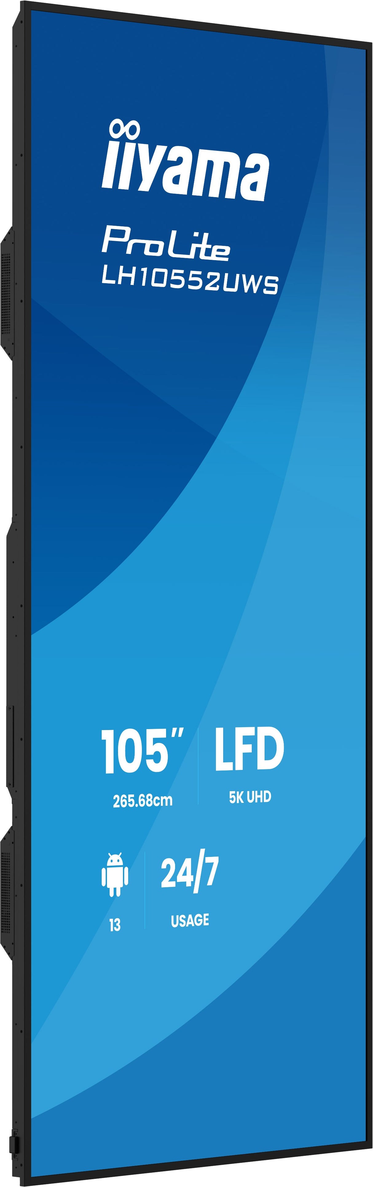 EAN 4948570128020 - iiyama LH10552UWS-B1AG pantalla de señalización Diseño de quiosco 2,66 m (104.6") LCD Wifi 500 cd / m² Ul imagen 4
