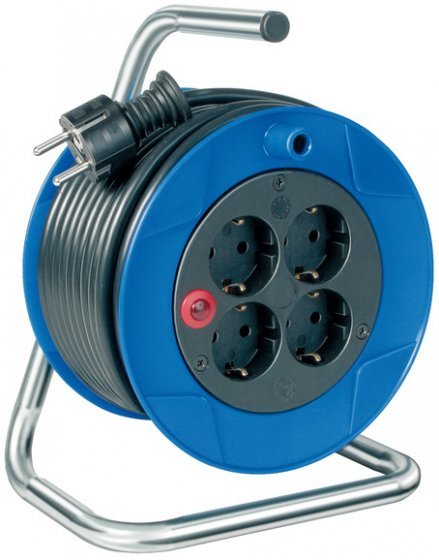 Tambor De Cable Brennenstuhl Kompakt, 4 Vías, 15 M