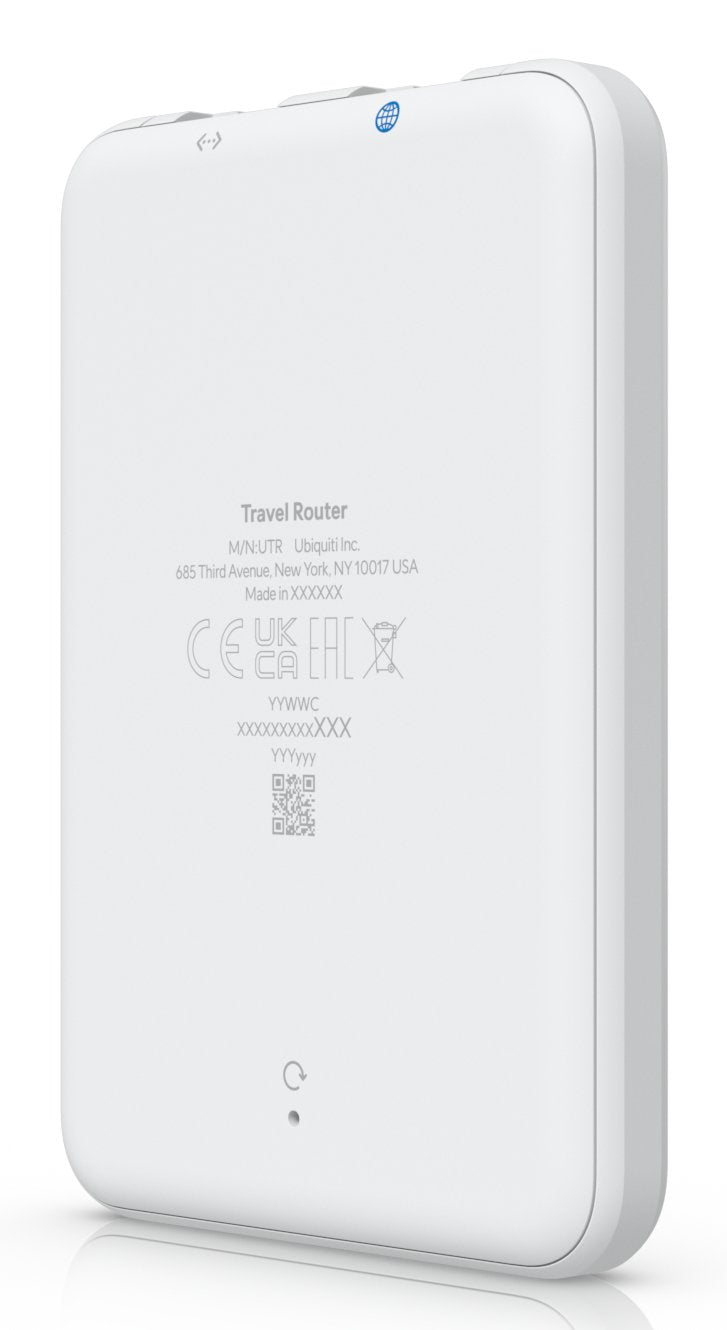 Ubiquiti Utr Router De Viaje Ultradelgado Wifi 5 Con Dos Antenas Wifi Integradas Que Extiende InstantÁ Neamente Su Unifi Network Dondequiera Que EstÉ , Brindando Conectividad Segura Y Familiar A Ubicaciones Remotas