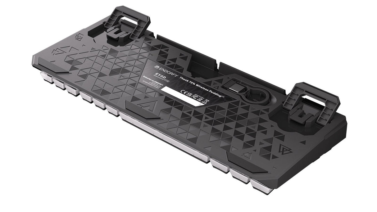 Teclado Alemán Endorfy Thock 75% Rf Inalámbrica + Usb Qwertz Negro