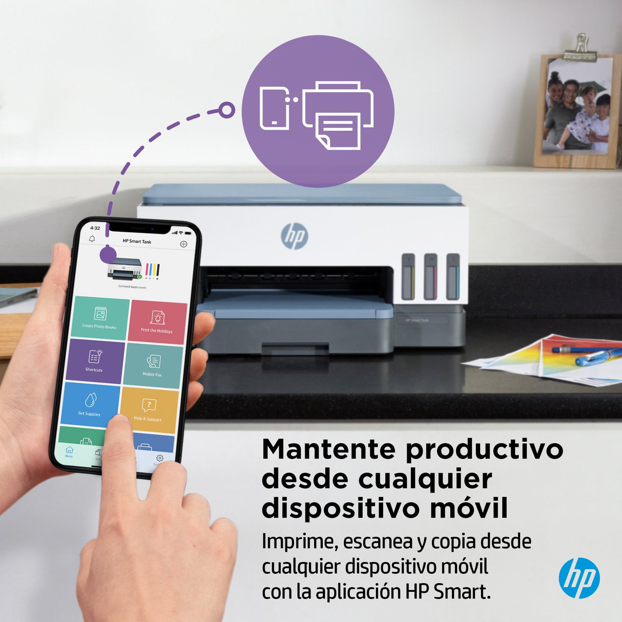 EAN 0195908302391 - HP Smart Tank 7006 All-in-One Printer Inyección de tinta térmica A4 4800 x 1200 DPI 15 ppm Wifi imagen 10