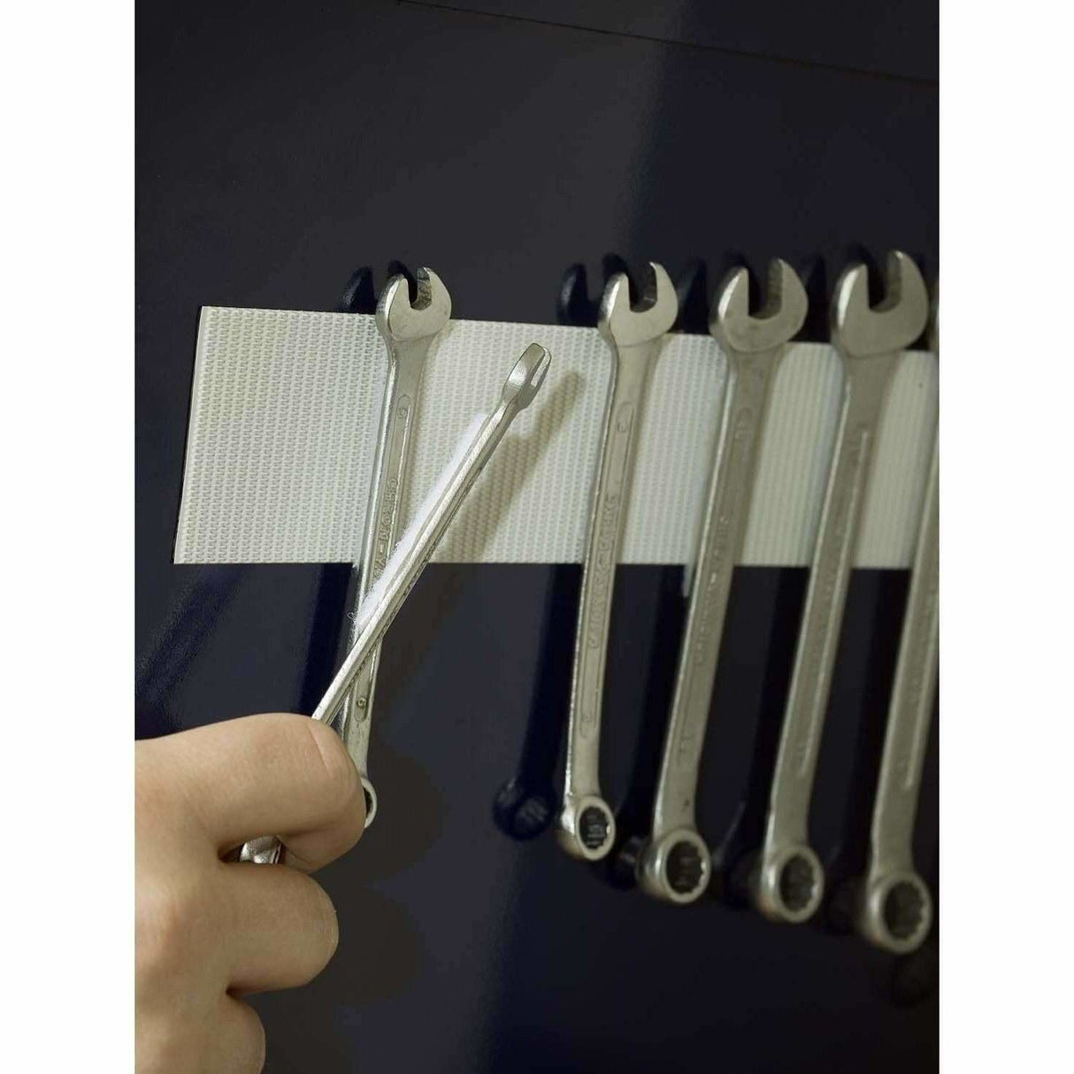 Klettband Extra Stark Selbstklebend, Haken & Flausch 50mm X 1m Wei
