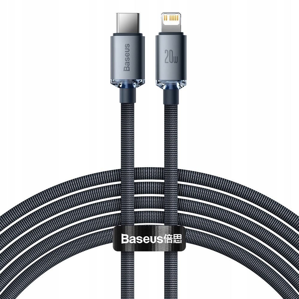 Kabel Usb-C Do Lightning Baseus Crystal Shine, 20w, Pd, 2m Negro