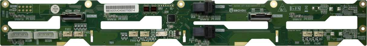 EAN 4260455649537 - Inter-Tech BP-4708-NVMe Placa de bus común o backplane Verde imagen 1
