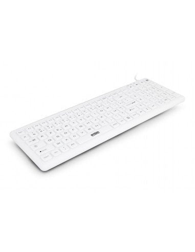 Teclado Español Urban Factory Akb69uf Usb Qwerty Blanco