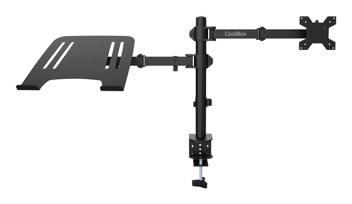 Soporte Coolbox Soporte Monitor+Portatil Monobrazo Acero