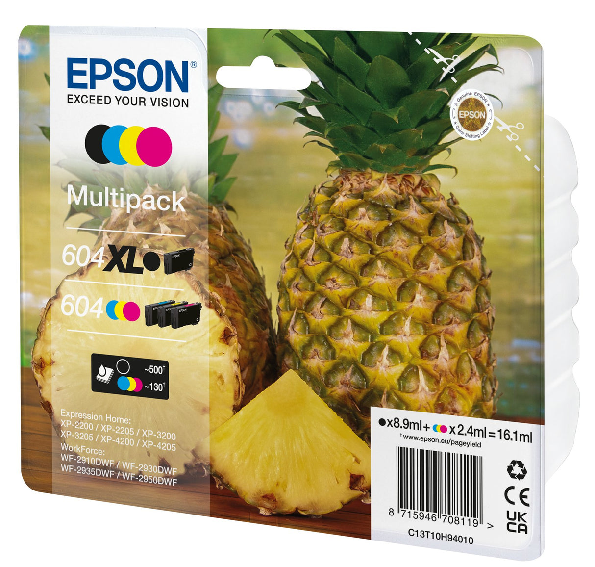 EAN 8715946708126 - Epson 604XL cartucho de tinta 1 pieza(s) Original High (L) Yield Negro, Cian, Magenta, Amarillo imagen 1