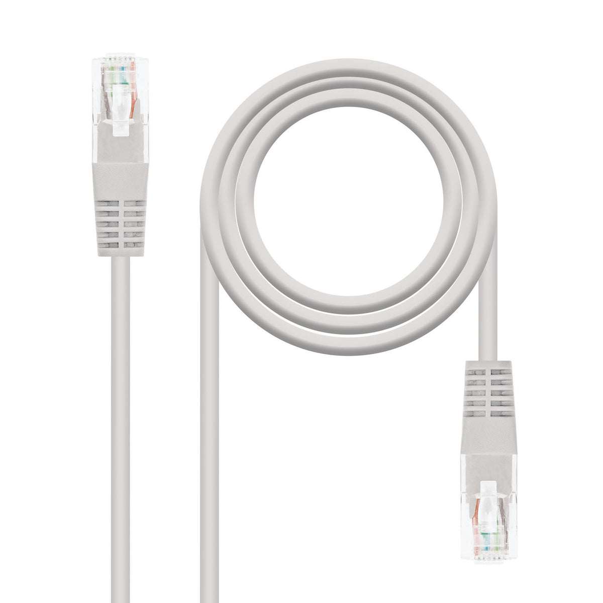 EAN 8433281000971 - Nanocable 10.20.0401 cable de red Gris 1 m Cat6e U/UTP (UTP) imagen 1