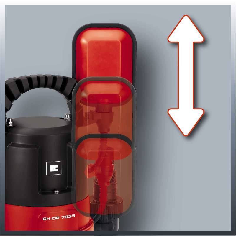 Bomba De Agua Sucia Einhell Gc-Dp 7835, Sumergible/Bomba De Presión (Rojo/Negro, 780 Vatios) 4170682