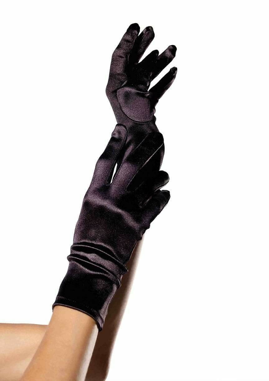 Leg Avenue Guantes Saten Negro