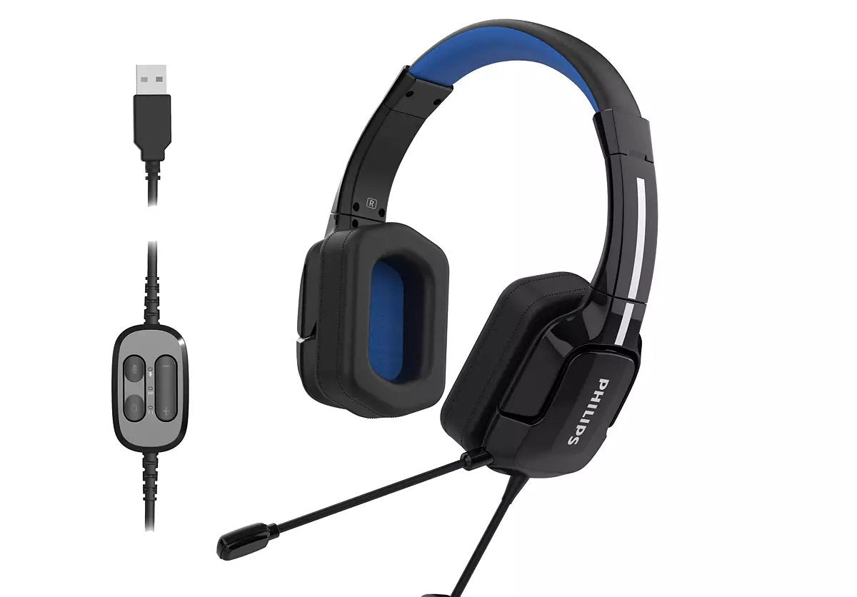 EAN 4895229119284 - Philips 4000 series TAGH401BL/00 auricular y casco Auriculares Alámbrico Diadema Juego USB tipo A Negro imagen 1