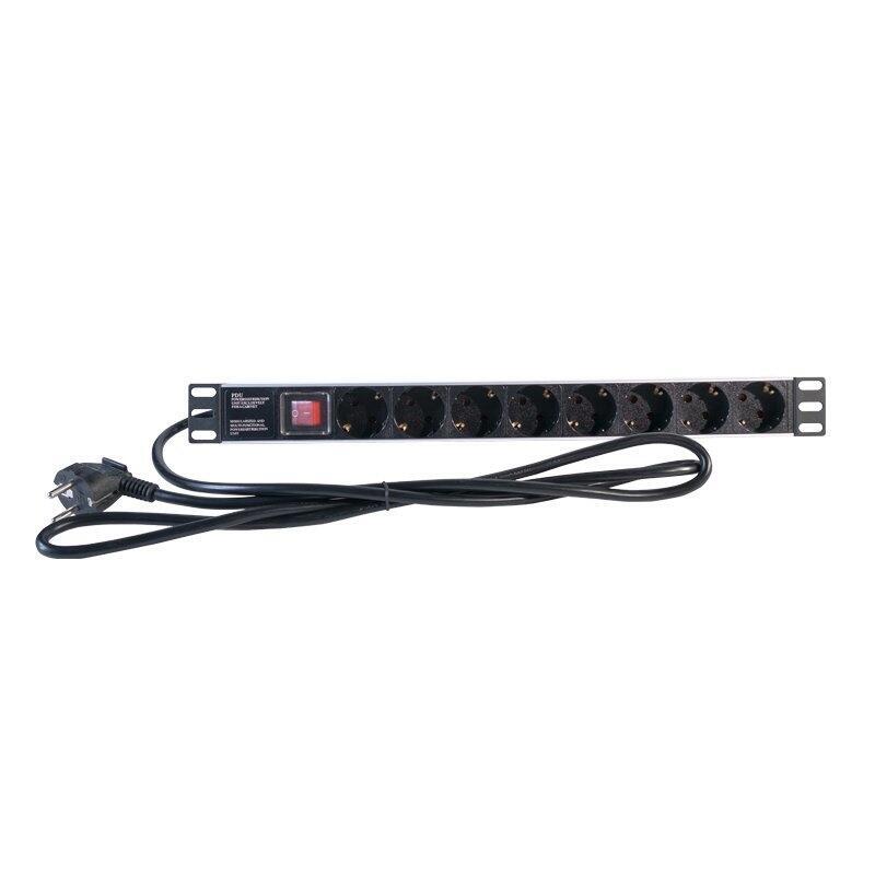 2lan Regleta 19" 8 Schukos Interruptor