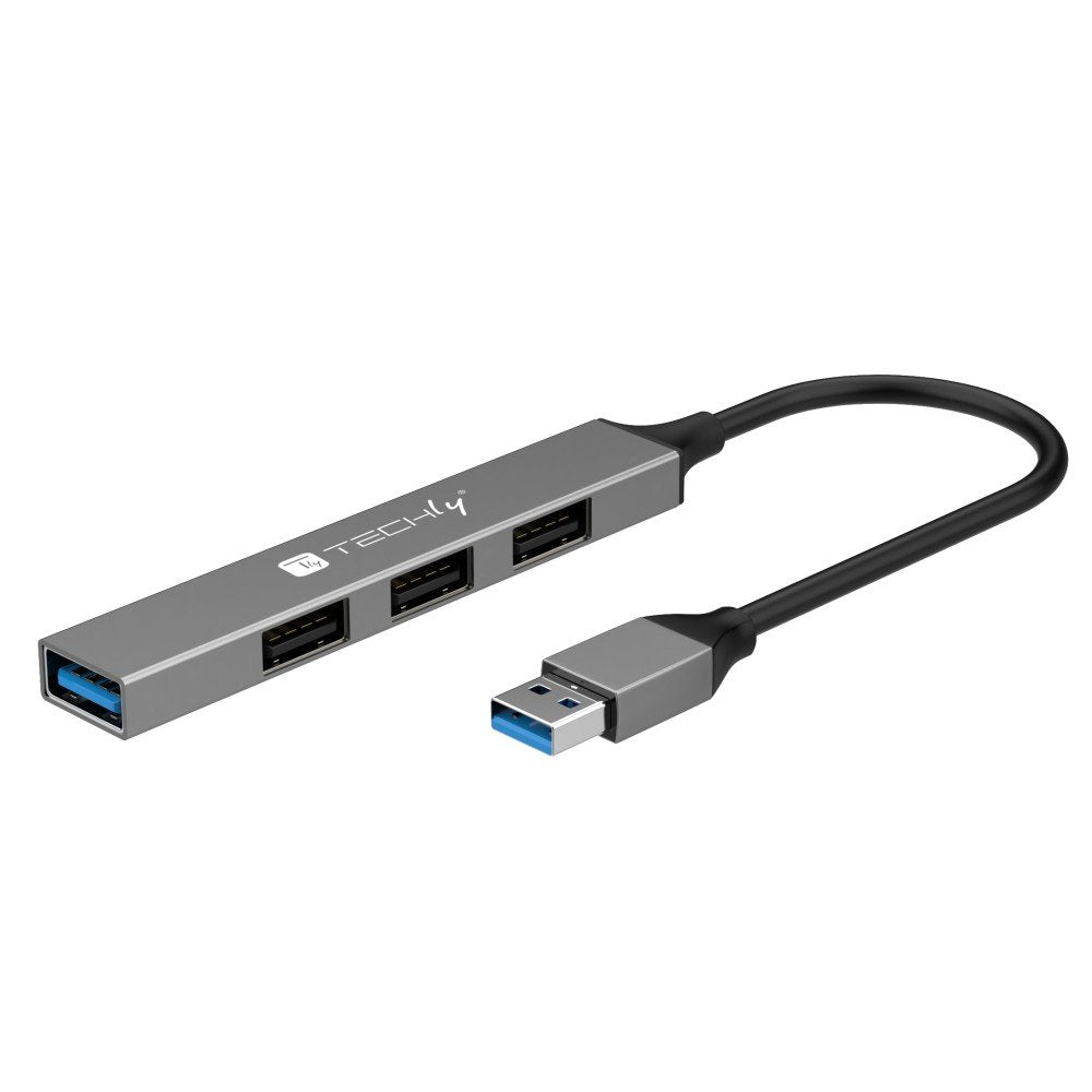 Usb-A 3.2 Hub With 4 Slim Usb-A Ports In Metal