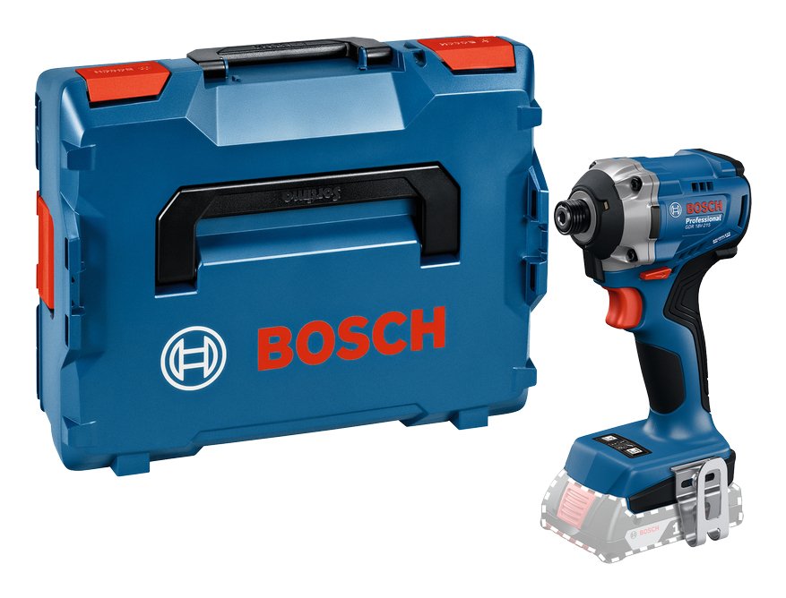 Bosch Professional Atornillador De Impacto A Batería Gdr 18v-215 Professional Solo, 18 Voltios Azul, Sin Batería Ni Cargador, En L-Boxx 06019n2000