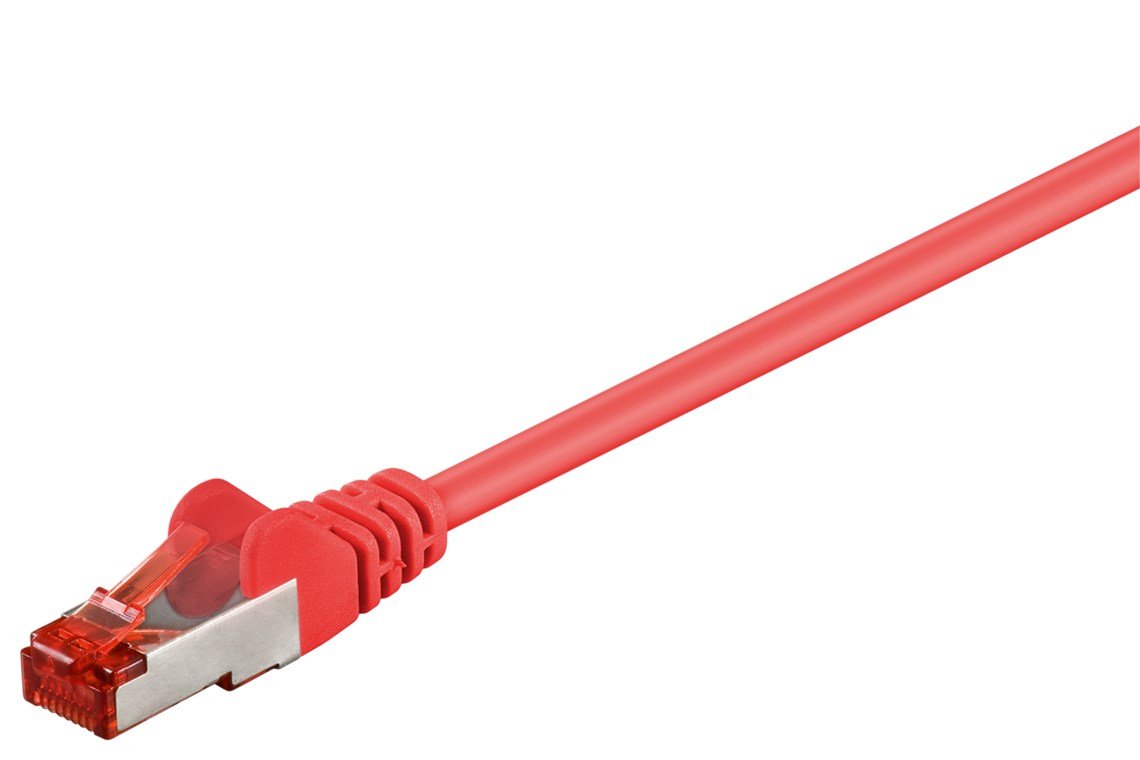 Goobay 93214 Cable De Red Cat6 0,25 M Rojo
