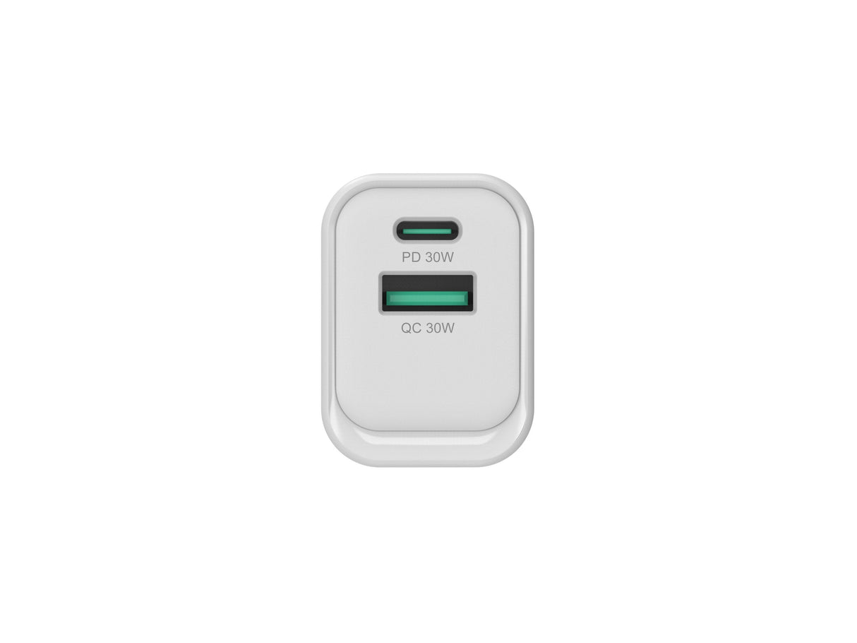 Cargador De Pared Quick Charge 3.0 Pd  Pps 1puerto Usb-C 1 Puerto Usb-A Conceptronic Althea 33w