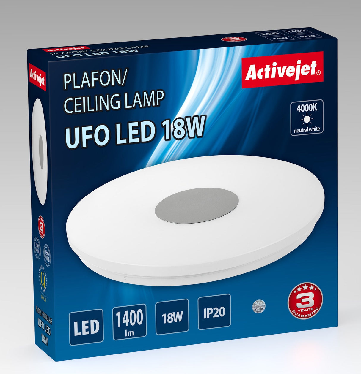 Activejet Aje-Ufo Plafón Led 18w