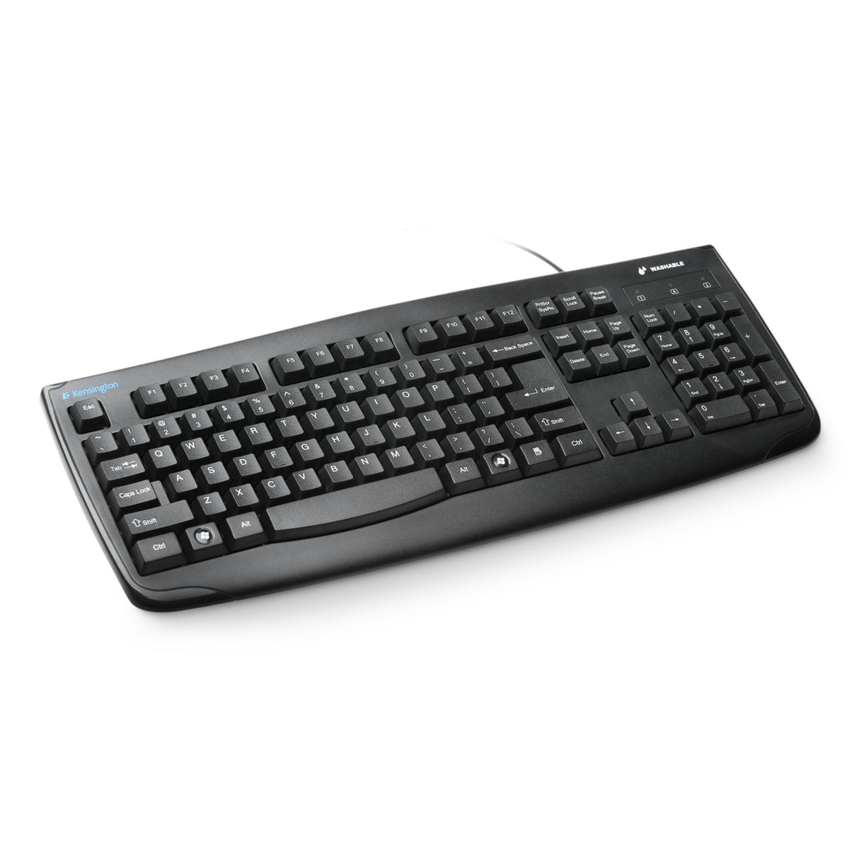 Kensington Teclado Lavable Con Cable Usb Qwerty Español Negro